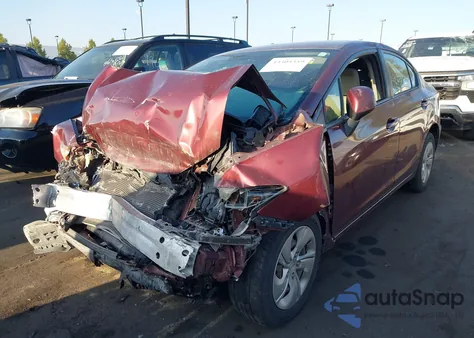 2013 Honda Civic Lx z USA, uszkodzony, nr VIN 2HGFB2F52DH511019